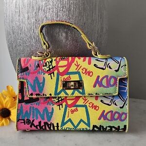 Alba Graffiti Handbag/Crossbody